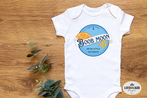 Boob Moon Baby Bodysuit